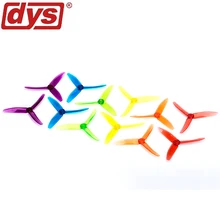 20pcs/lot Original DYS 5040 XT50403 Tri-Blade CW CCW Propeller FPV Prop PC Material w/ jelly color (10 pair)