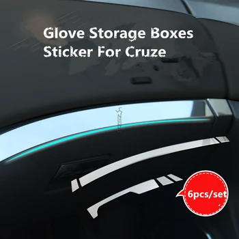 

Interior Modification Silver / Blue Golve Storage Box Decotaive Sticker For Chevrolet Cruze 2009-2015 Z2EA243