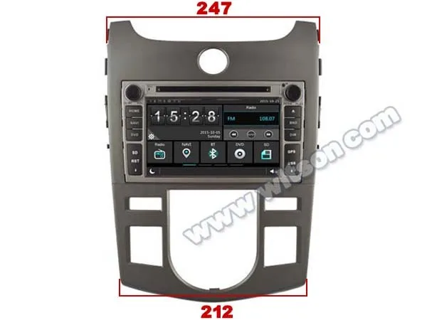 Best WITSON CAR DVD GPS for KIA SHUMA/FORTE/CERATO/KOUP with Capctive Screen+1080P+DSP+WiFi+3G+OBD+DVR+Good Price+GIFT 22