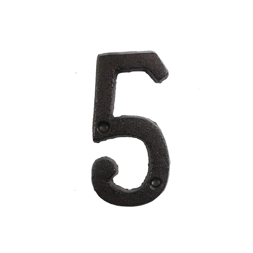 Durable Metal Letters Numbers Cast Iron Decoration House Sign Doorplate DIY Cafe Wall UEJ - Цвет: as show