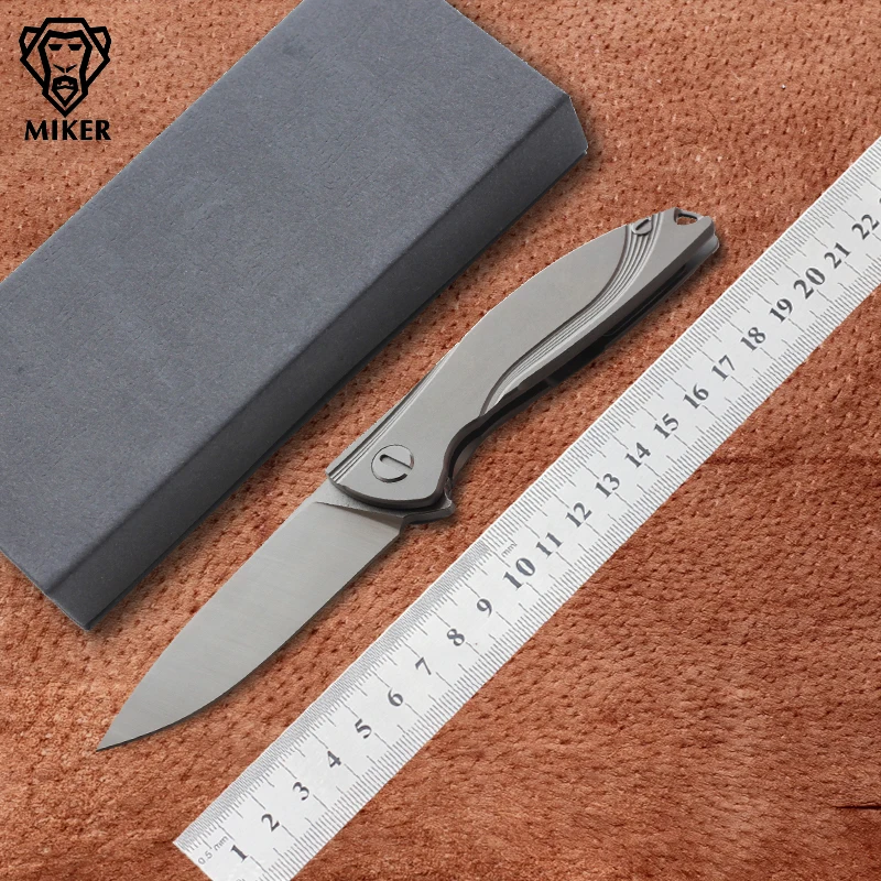 Титановый Керамический шарикоподшипник MIKER D2 складной кухонный нож для фруктов