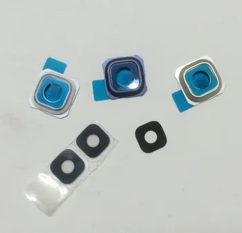 

50sets/lot for Samsung Galaxy S6 edge Plus G928 Rear Camera Ring Lens Cover + Camera Lens glass repair - Black White Gold