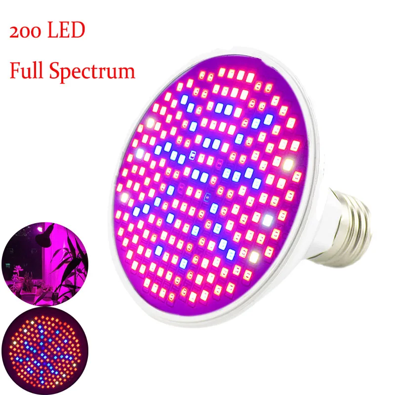 

Full Spectrum 200 Led Plant Grow Lamp Flower Growth Light UV IR Bulbs Hydroponic Seeds Vegetable Tent Lighting Greenhouse Lamps