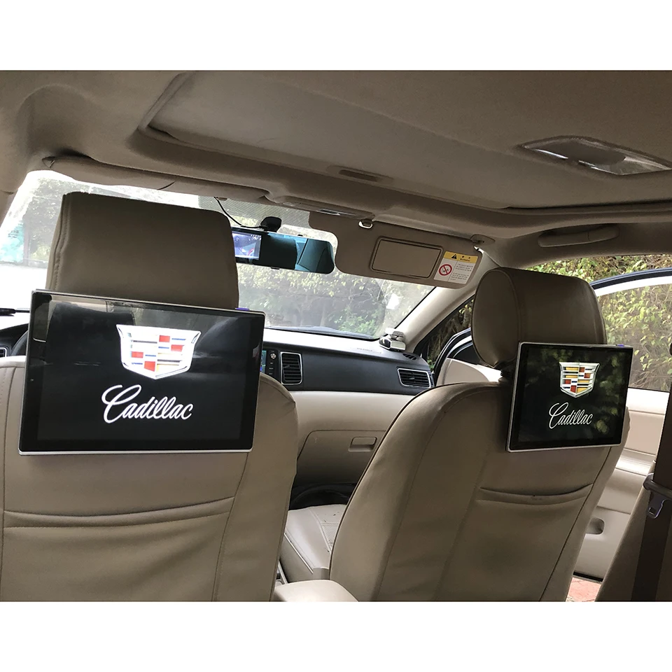 

2PCS New Items 2018 Electronics Car TV Monitor Android 6.0 System Headrest DVD Player For Cadillac SRX XTS CTS ATS CT6 XT5