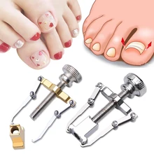 1 Набор Корректор для пальцев ног вросший педикюр пилки для ухода за ногами Bunions золото серебро Нержавеющая сталь коррекция ногтей BE743