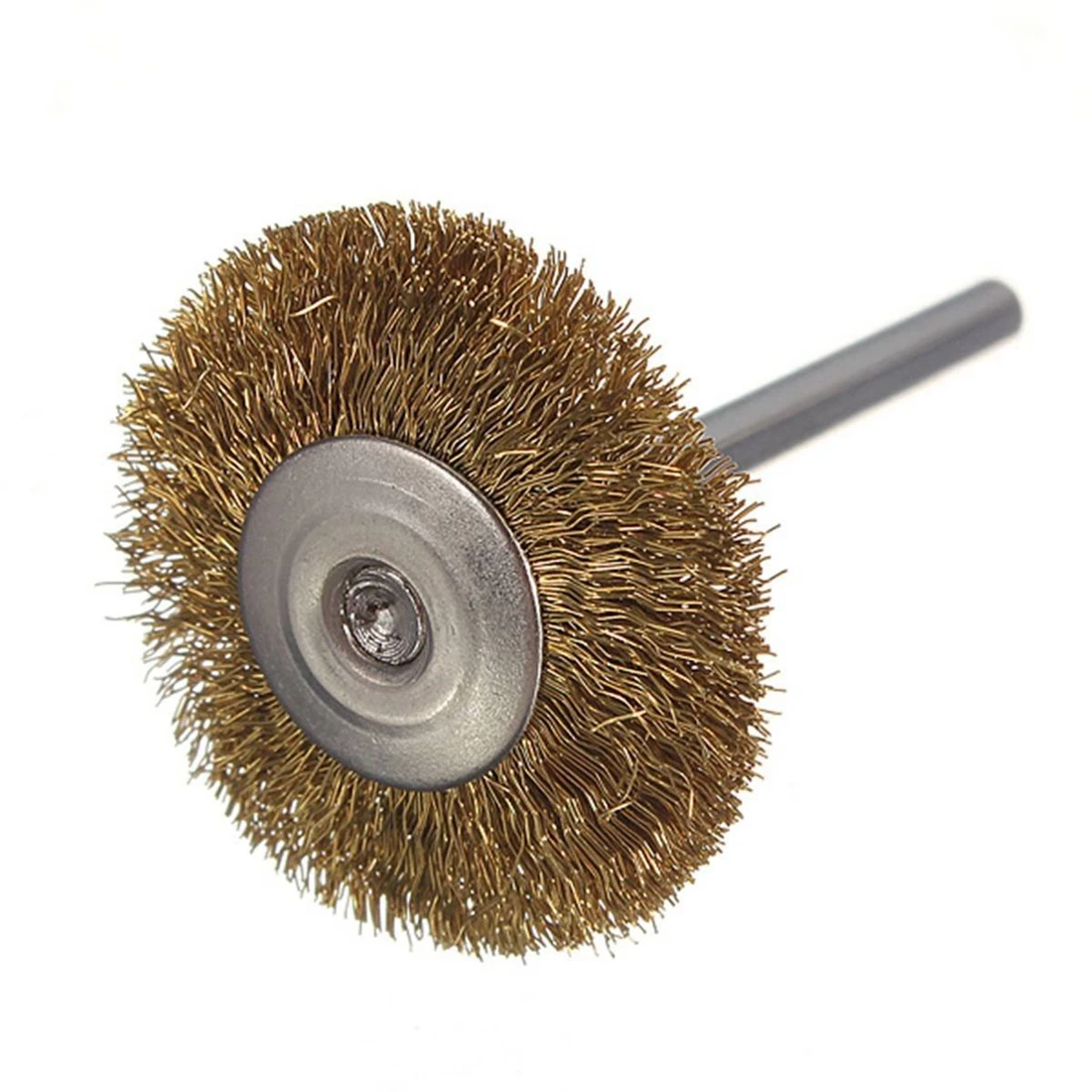 High Quality 10 x Brass Wire Brush Round Brushes Disc Brush Pot Brush