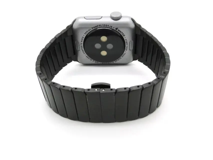 

Top quality Butterfly clasp Lock Link loop band stainless steel for Apple Watch band link bracelet strap 38mm 42mm for iwatch