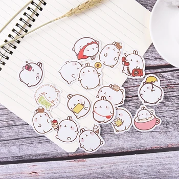 

56Pcs/box hamster baby Sticker mini Cartoon Cute Hamster Baby Animal Stickers