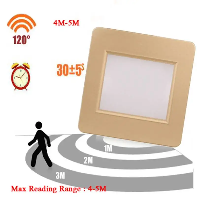 

Led stair light sensor motion human body induction radar sensor recessed steps Hall Lobby Passway ladder wall lamp light
