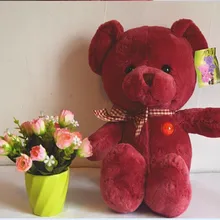 Милый плюшевый медведь игрушка темно-красный плюшевый медведь кукла прекрасный teddy плюшевые куклы подарок кукла около 35 см
