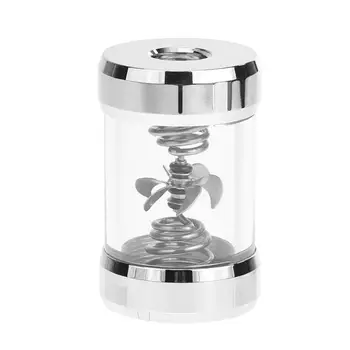 

Computer Water Cooling Flow Meter Metal Covers Filter for Soft Hard Tube