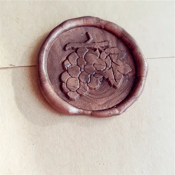 

Grape Wax Seal Stamp, wedding stamp ,party wax seal stamp,fruit wax seal stamp set