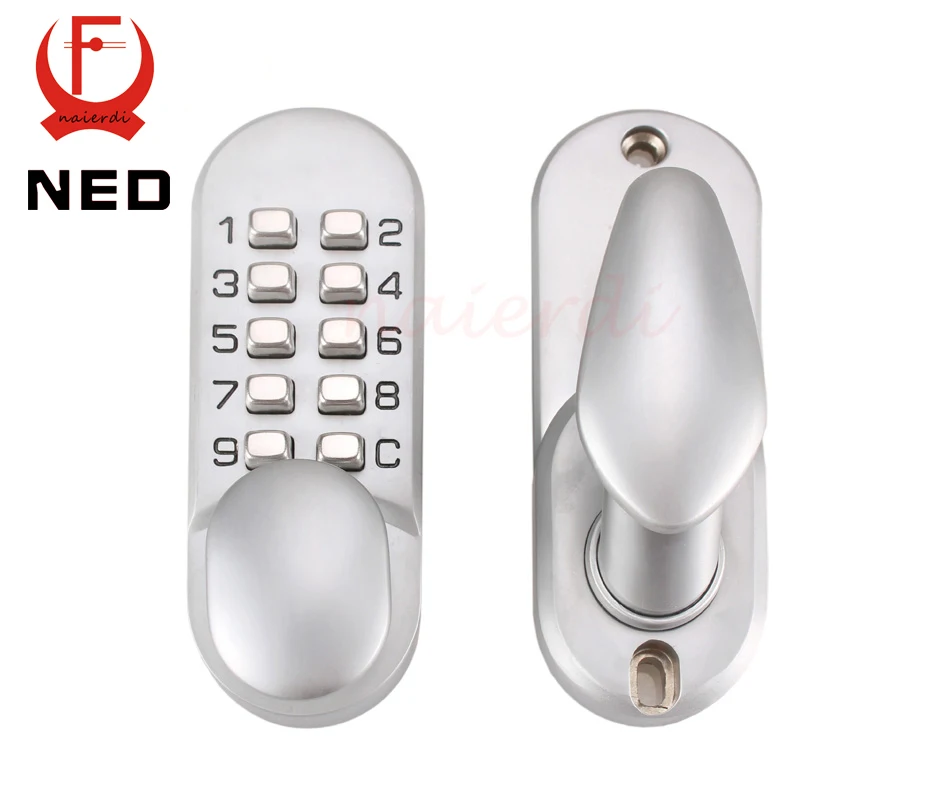 NED Zinc Alloy Miniature Mechanical Combination Lock Number Deadbolt