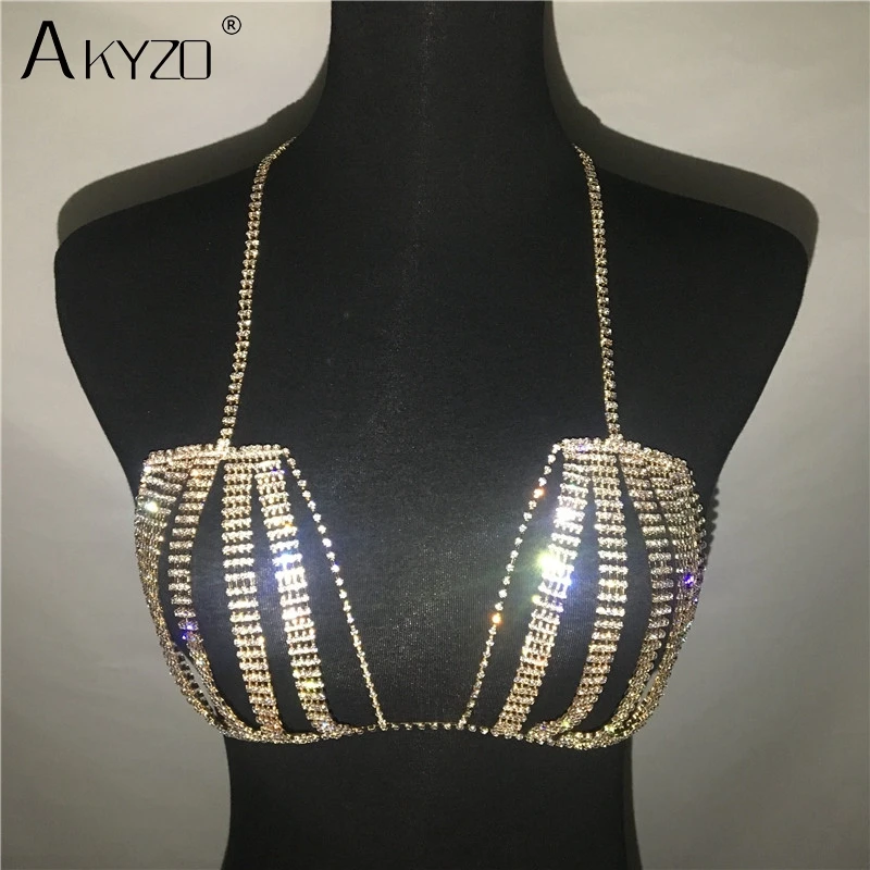 Em promoção! Akyzo Arrastão Xadrez Bling Strass Mulheres Lenço De