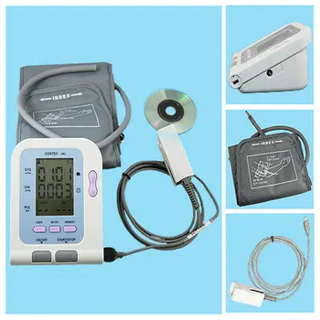 

Free Shipping CONTEC08C with Adult SPO2 sensor vet Blood Pressure Monitor Sphygmomanometer Digital Automatic NIBP