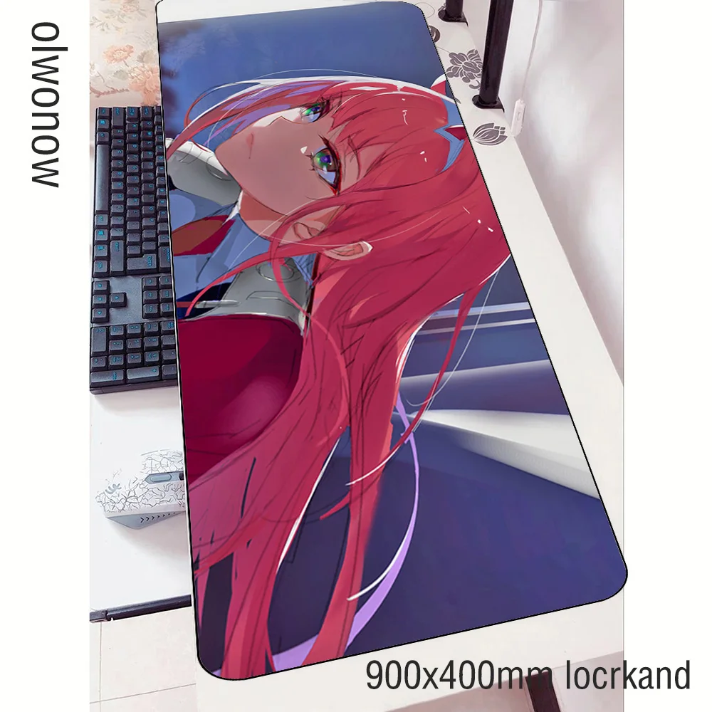 Коврик для мыши darling in the franxx padmouse 900x400x3 мм, игровой коврик для мыши, классный коврик для мыши, игровой стол, восхитительный коврик для мыши, ПК