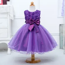 Новинка модное платье для девочки с цветами детская одежда платье для девочки для вечеринки свадьбы или дня рождения платье с розами для малышки цвет: белый розовый