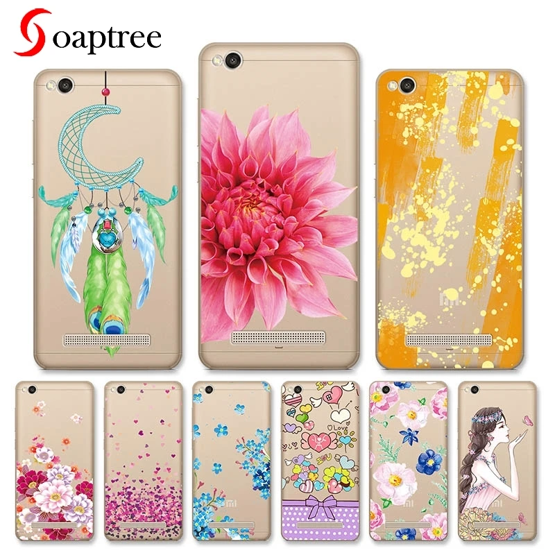 

Case For Xaiomi Redmi 4A Note 4x Case For Xiaomi Rredmi Note 5A Prime 3S Cover Transparent Painted Silicone Soft TPU Cases Etui