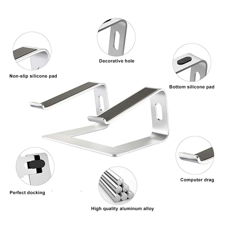  Ergonomics Desktop Folding Rack Table Tablet Top Adjustable Holder Stand Rack Desktop Laptop Suppor