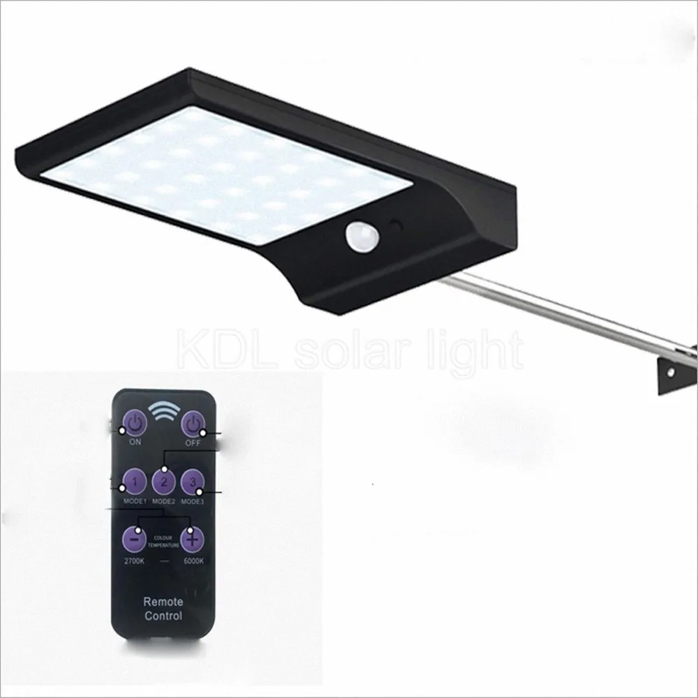 

36/48 LED Solar Powered Motion Sensor Security Lamp Waterproof IP65 Outdoor Garden Light remote control street s spot flood bul