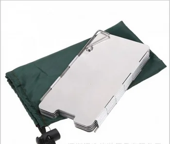 

Aluminum mini wind deflector shield private outdoor stoves, camping, travel, outdoor survival, BBQ