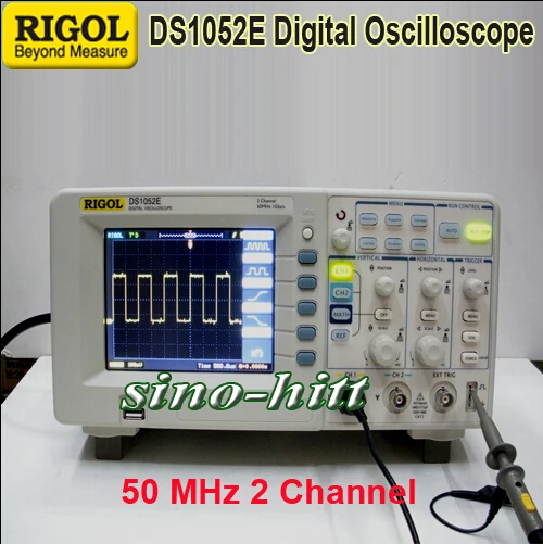 

Original Rigol DS1052E Digital Colorful 50MHZ 2 Ch Oscilloscope Scopemeter 1GSa/s 1M Memory 5.6'' TFT LCD Rigol