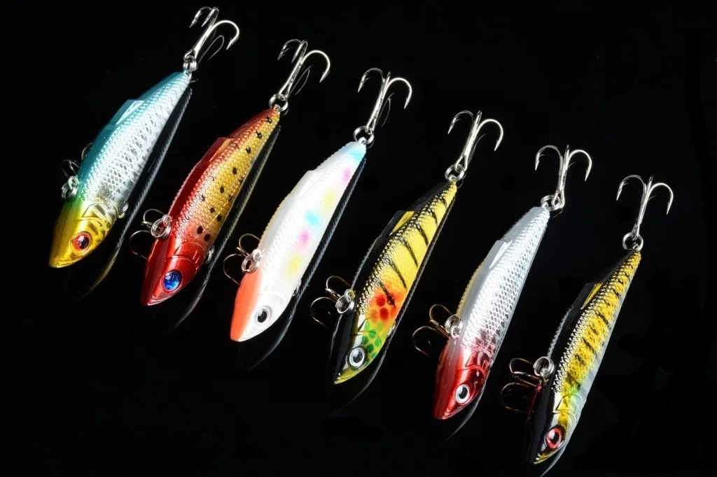 

1Pcs Lifelike Crankbait VIB Lure 8cm/11.8g Top Water Artificial Fly Pesca Hard Bait Jerkbait Tackle 6color Available