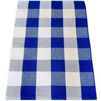 

Cotton Plaid Rugs, 23.6 inchX35.4 inch, Checkered Outdoor Rug, Outdoor Plaid Doormat For Kitchen/Bathroom/Laundry Room/Bedroom