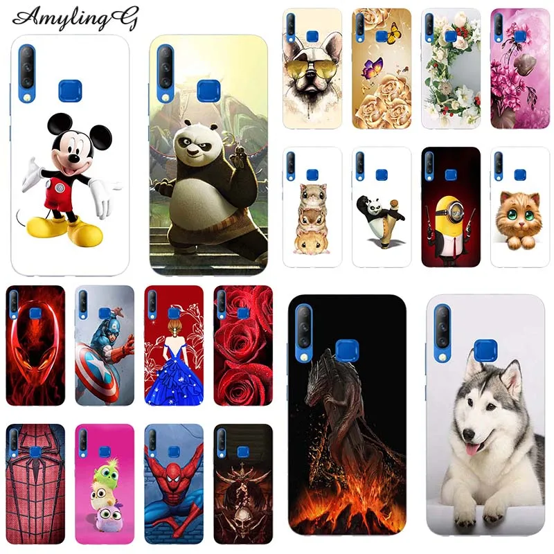 

For Infinix Hot S4 X626 X 626 6.21" Case Colorful Rose Wolf Patterned Print Cover Soft Silicone Phone Case For infinix s4