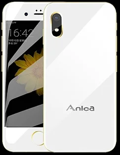 Anica I8 Мини GSM WCDMA Android смартфон дешевый 2," четырехъядерный 2 Гб ram Мп Dual SIM телефон с Google Play - Цвет: Белый