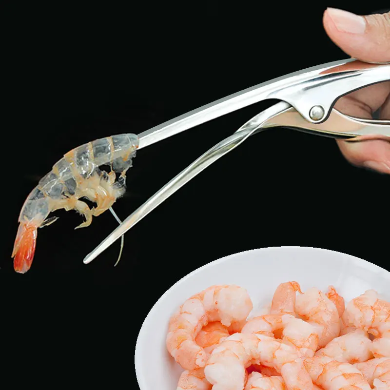 

1PC Stainless Steel Prawn Peeler Shrimp Deveiner Peel Device Creative Kitchen Tools Gadgets Cooking Seafood Tools Drop Shipping