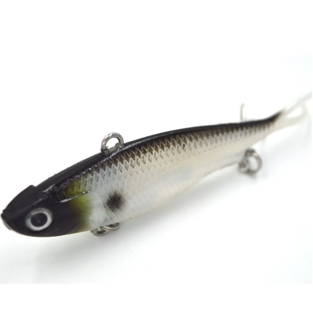 10 pcs high quality 95mm 20g Thready Barra Crank bait Soft Vibe Fishing