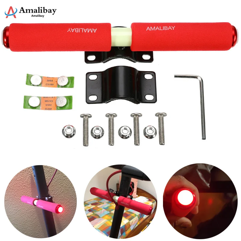 Xiaomi سكوتر قبضة المقود Xiaomi Mijia سكوتر M365 M187 الكهربائية لوح التزلج الاطفال مقبض قبضة بار مع سلامة تحذير ضوء Xiaomi سكوتر قبضة المقود Xiaomi Mijia سكوتر M365 M187 الكهربائية لوح التزلج الاطفال مقبض قبضة بار مع سلامة تحذير ضوء