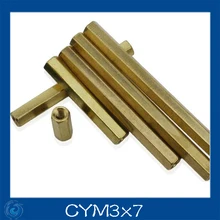 M3* 7 мм двойной-pass шестигранный винт Соединительная гайка Медь сплава стойка изоляции для ремонта, новинка, высокое качество