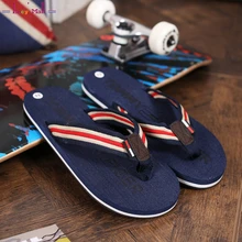 Durable Mens Summer Walking Flip Flops Non Slip Men’s Comfortable Flat Softwalk Beach Slippers Sandals Sandalias Hombre 2017