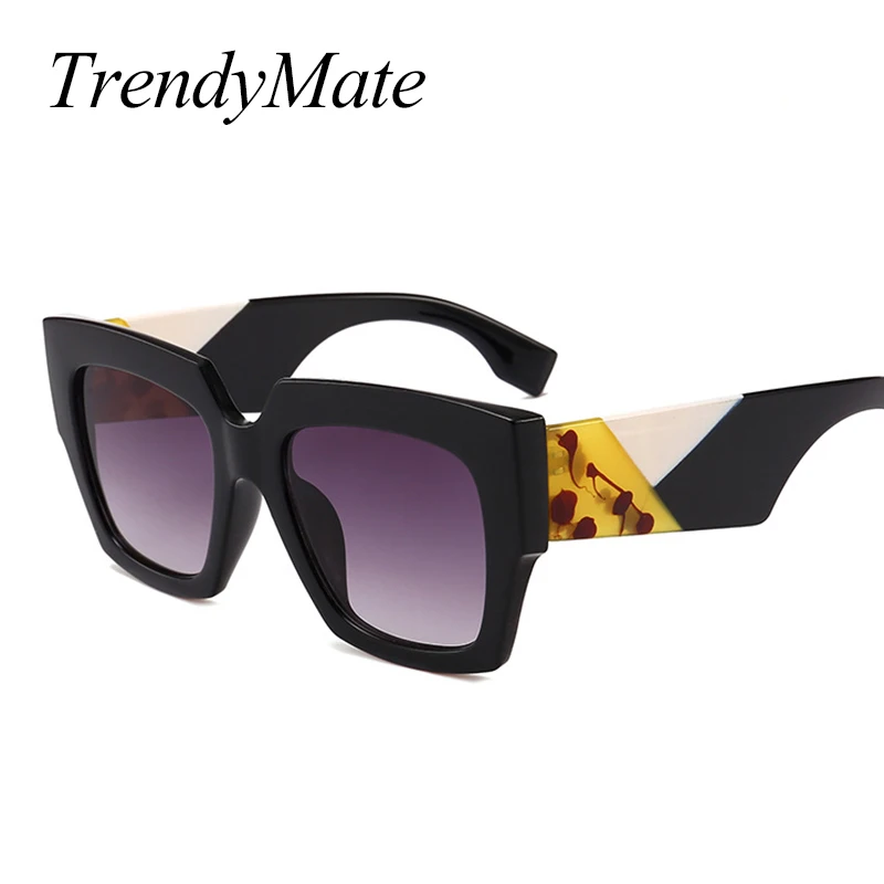 Очки солнцезащитные женские в стиле ретро квадратной формы 1301T|sunglass shades|designer