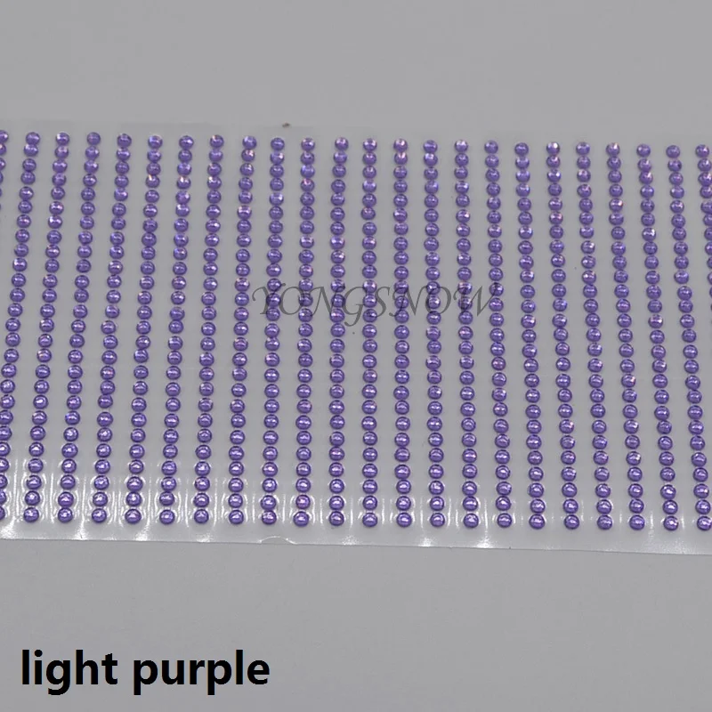 1040 шт 3 мм акрил, плоский с одной стороны Стразы для пошива швейных изделий дизайн ногтей DIY декоративный чехол для телефона искусство Ремесла подарки - Цвет: LighT PurplE