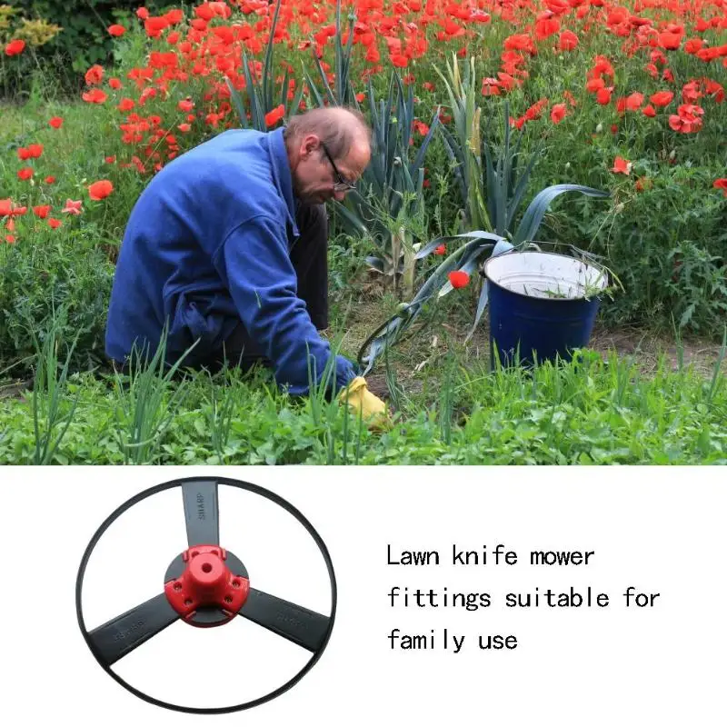 

Lawn Grass Trimmer Head Solid Steel No String Head Gas Trimmer Outdoor Garden Grass Cutter Accessories