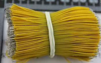 

Free shipping 50MM long yellow-headed electronic wire cable tinned wire