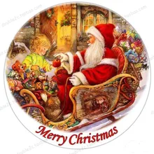 Рождественский Санта-Клаус съедобная бумага для украшения торта, Свадебные вечерние украшения для торта, съедобный пирог инструменты для украшения