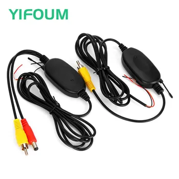 

YIFOUM 2.4Ghz Wireless RCA Video Transmitter Receiver for DVD Parking Monitor Rear View Camera Reverse Rearview Backup Camera