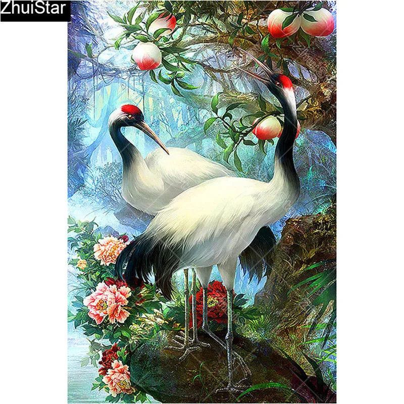Full Square Drill 5D DIY Diamond Painting Lovers Birds handmade 3D Embroidery set Cross Stitch Mosaic Decor gift 
