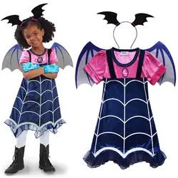 Umorden фильм Vampirina костюм Косплэй Vampirina платье для девочек Детские костюмы на Хэллоуин для девочек нарядное вечерние платье