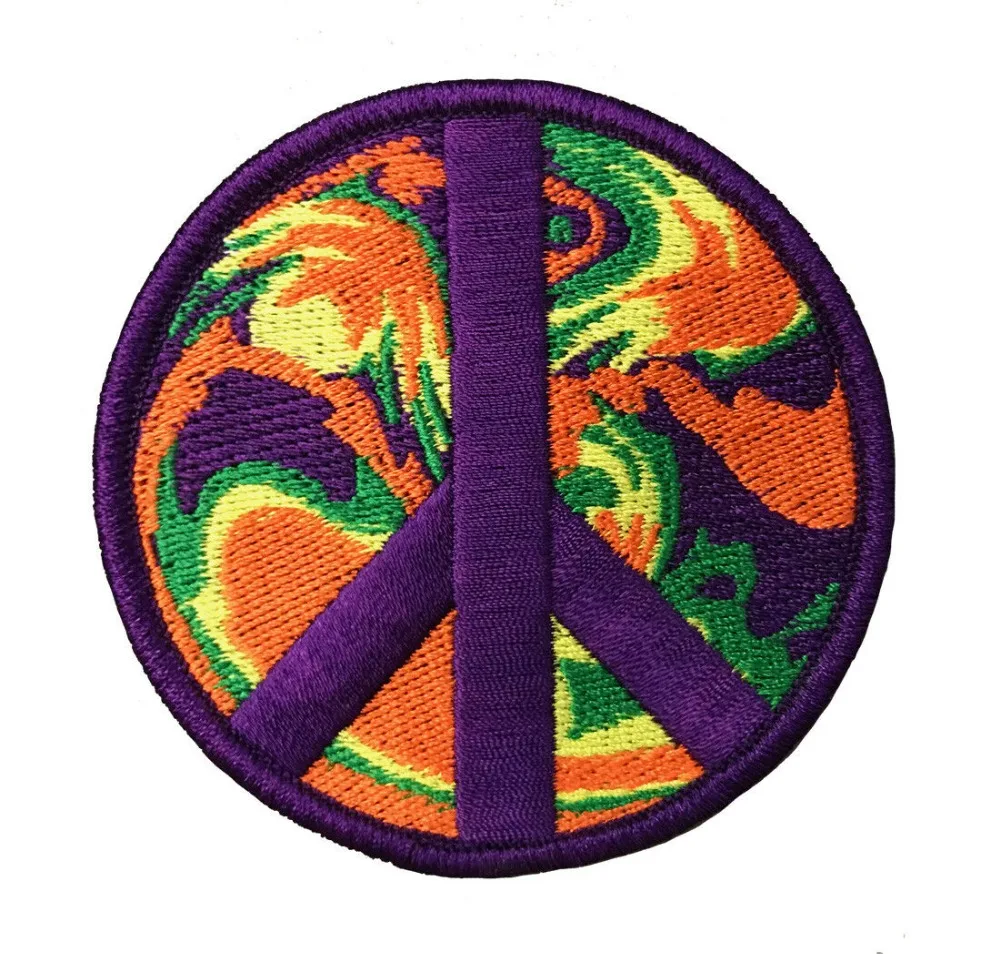 

Custom embroidered Patches PEACE SIGN iron on patch WOODSTOCK SUMMER OF LOVE Welcome to custom your own patch