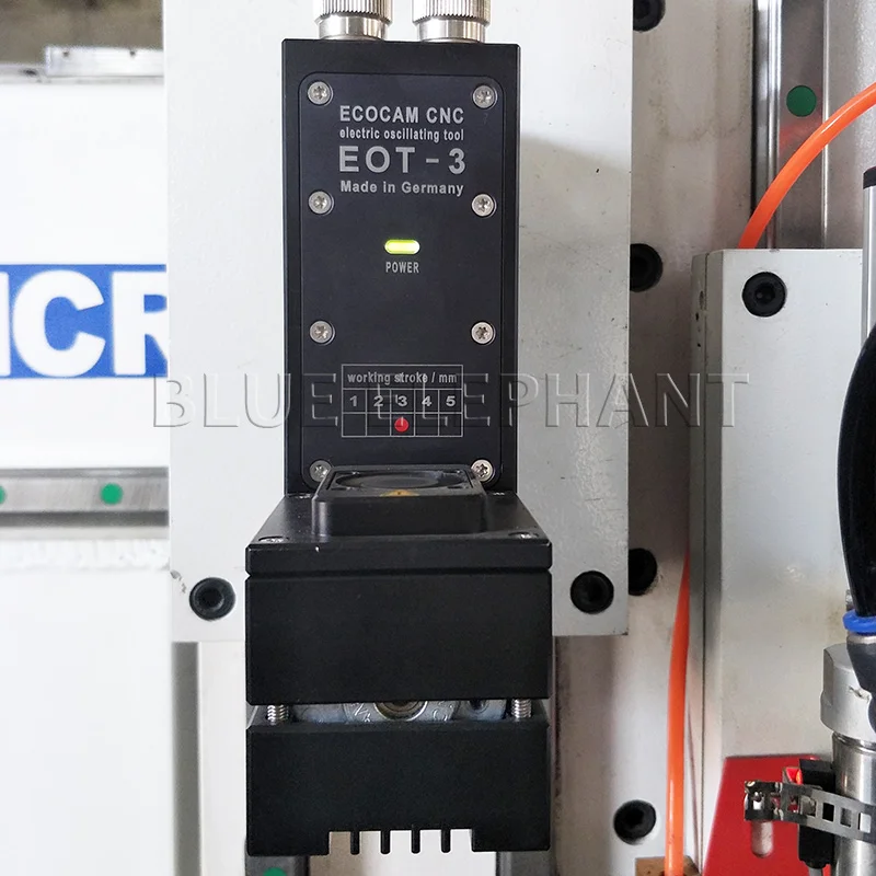 oscillating kinfe eot-3 of 2030 atc spindle and oscillating knife cnc cutting machine