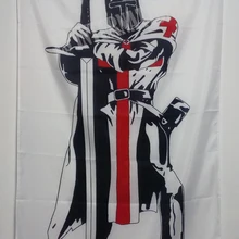 Рыцарь тамплиер заказ масонский флаг 3X5FT 150X90 см пользовательские баннер латунные металлические отверстия люверсы масон, вольный каменщик