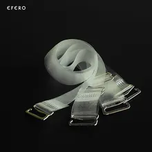 1 пара ремешков для бюстгальтера, аксессуары для бюстгальтера с металлической пряжкой, ремни для бюстгальтера, женские эластичные прозрачные силиконовые лямки бюстгальтера, регулируемые