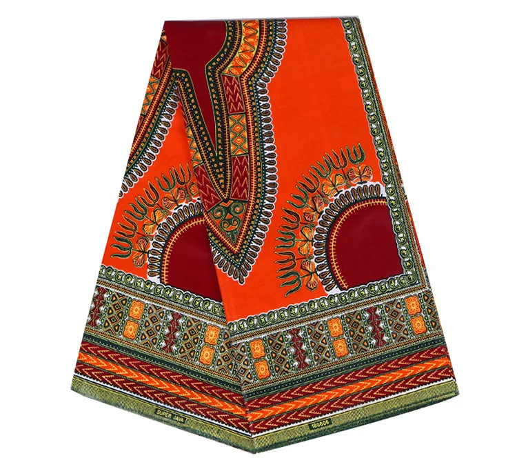 

2019 orange flower Geometric Batik Printed Fabric Plain Texture Processing for African Garment ankara sequin fabric ethnic