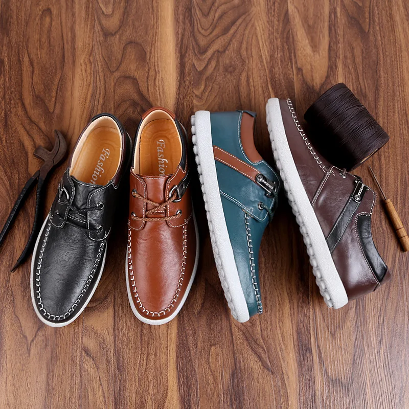 

GLAZOV Spring and Summer Popular Men Fashion Casual Shoes Breathable Male 2019 Lace-Up Adult Non-slip Comfortable Footwear 37-45