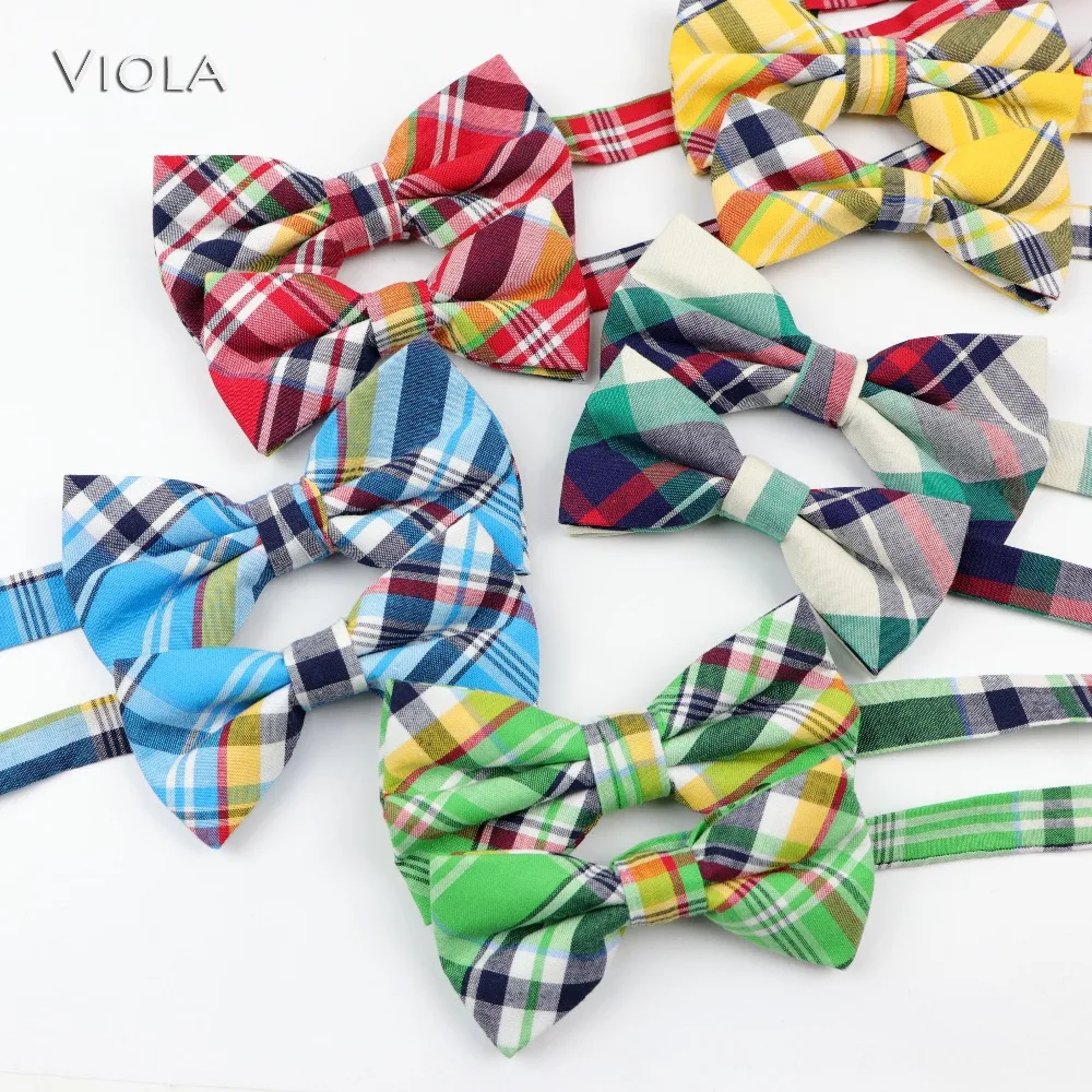

Striped Plaid Parent-Child Pet Bowtie Sets Cotton School Boys&Girls Butterfly Cute kids Dog BowTie Accessory Gift High Quality